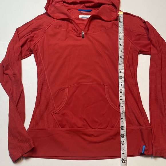 Columbia Omni-Wick Pink Hooded Quarter Zip Pullover Size Small - Picture 15 of 15